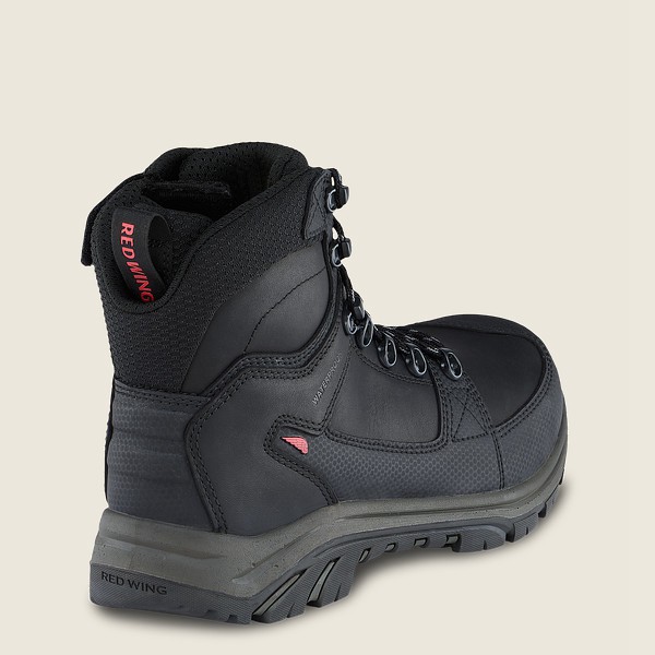 Safety Støvler Herre - Red Wing Trades - 6-Inch Side-Zip Waterproof Toe - Sort - QOFJVK-578